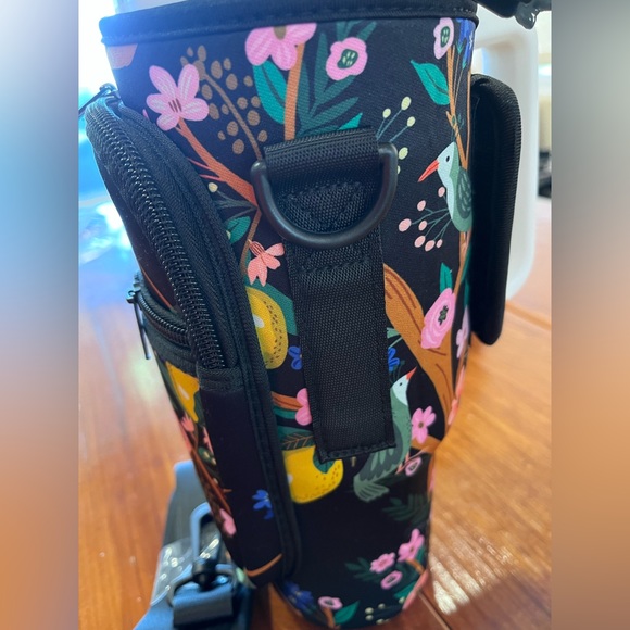 New Tumbler Sleeve with Adjustable Strap & Attached Zippered Pouch - Picture 16 of 16